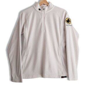 DESCENTE / Ski Cross Polartec Fleece Sweatshirt Half-Zip White Sz 10